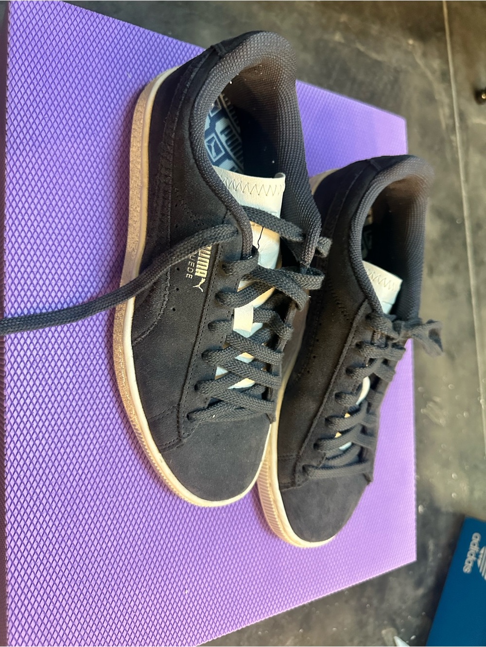 Puma Suede Sneakers with Off-White Sole